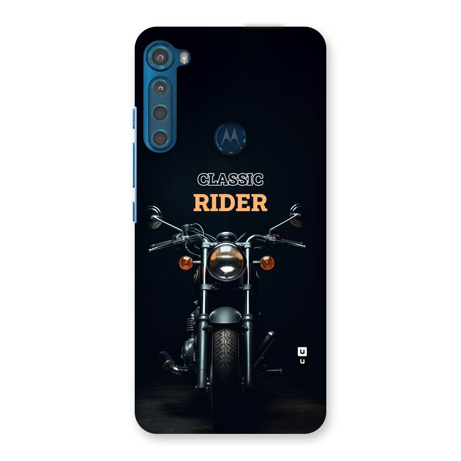 Classic RIder Back Case for Motorola One Fusion Plus