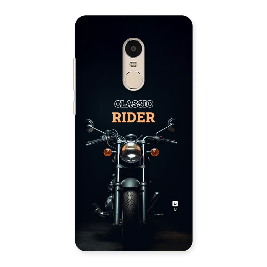 Classic RIder Back Case for Redmi Note 4