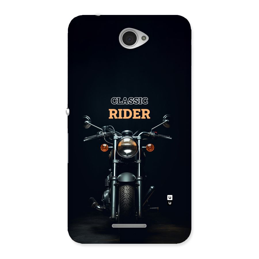 Classic RIder Back Case for Xperia E4