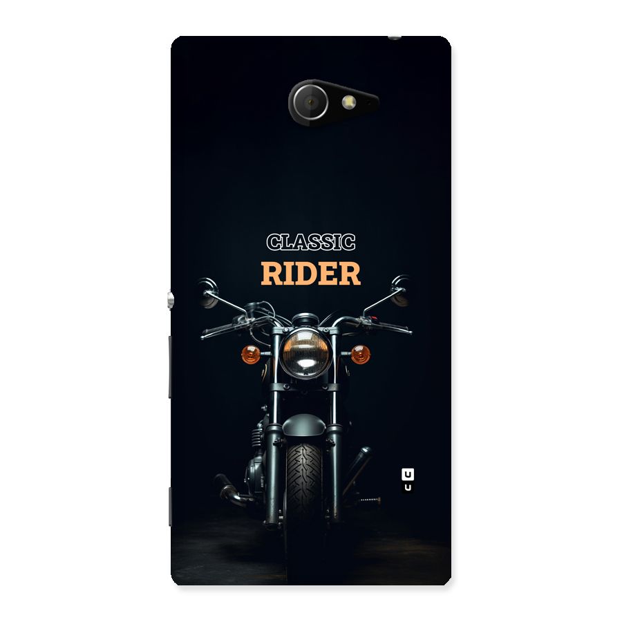 Classic RIder Back Case for Xperia M2