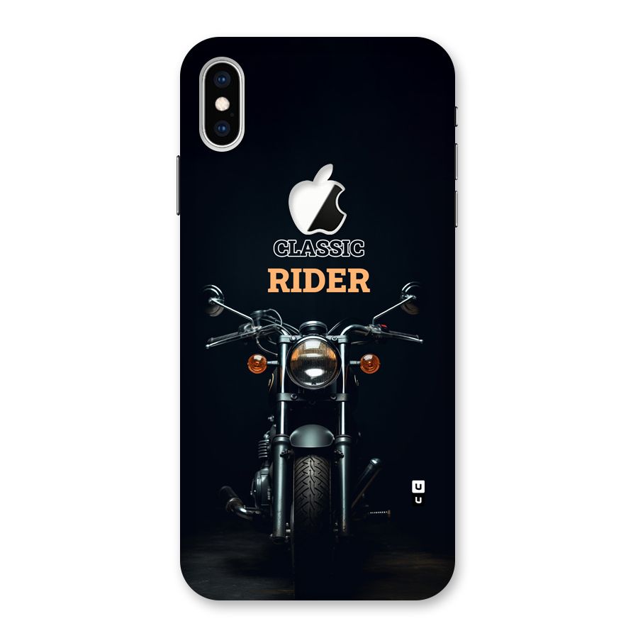 Classic RIder Back Case for iPhone XS Max Apple Cut