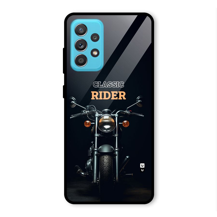 Classic RIder Glass Back Case for Galaxy A52