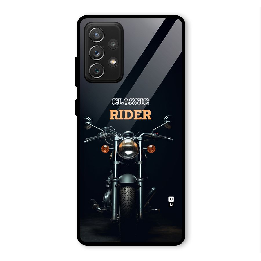 Classic RIder Glass Back Case for Galaxy A72