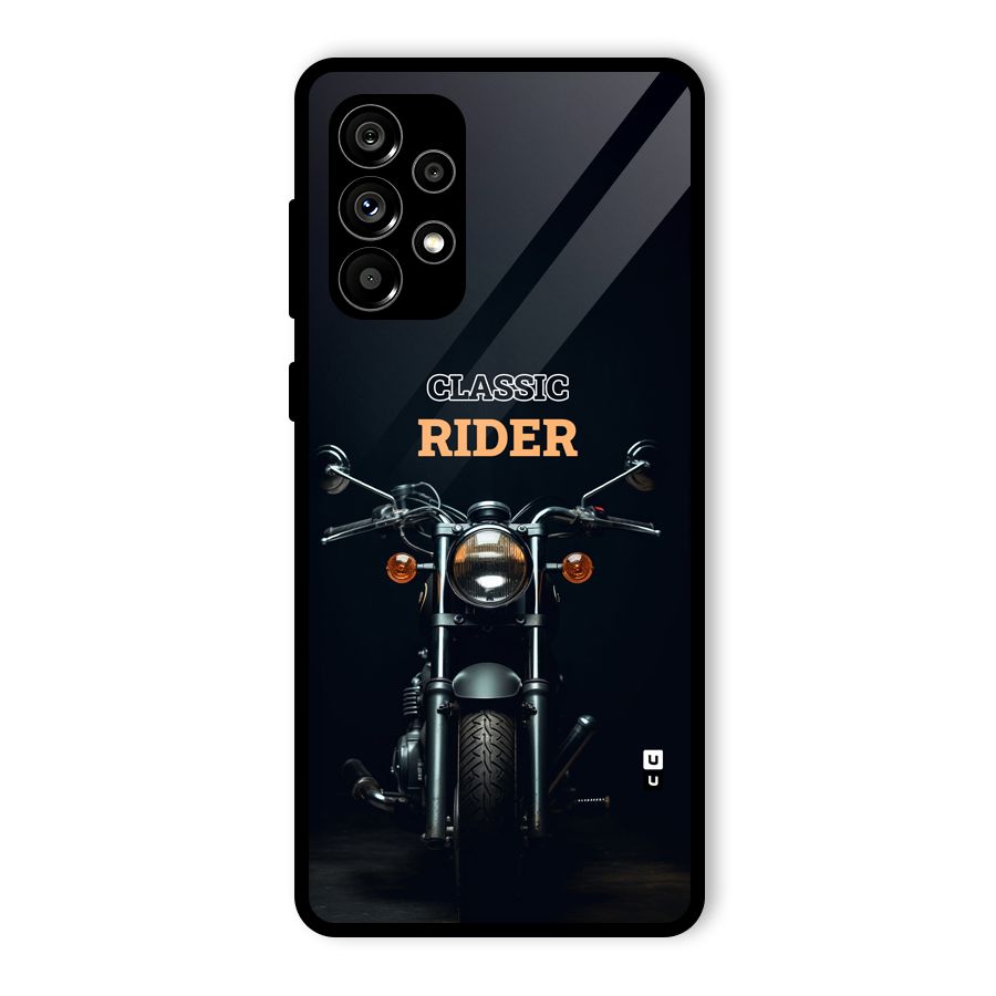Classic RIder Glass Back Case for Galaxy A73 5G