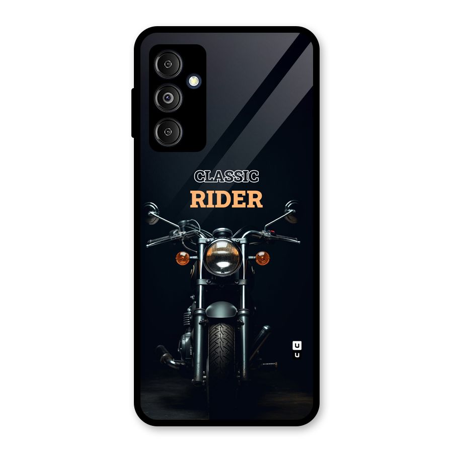 Classic RIder Glass Back Case for Galaxy M14 5G
