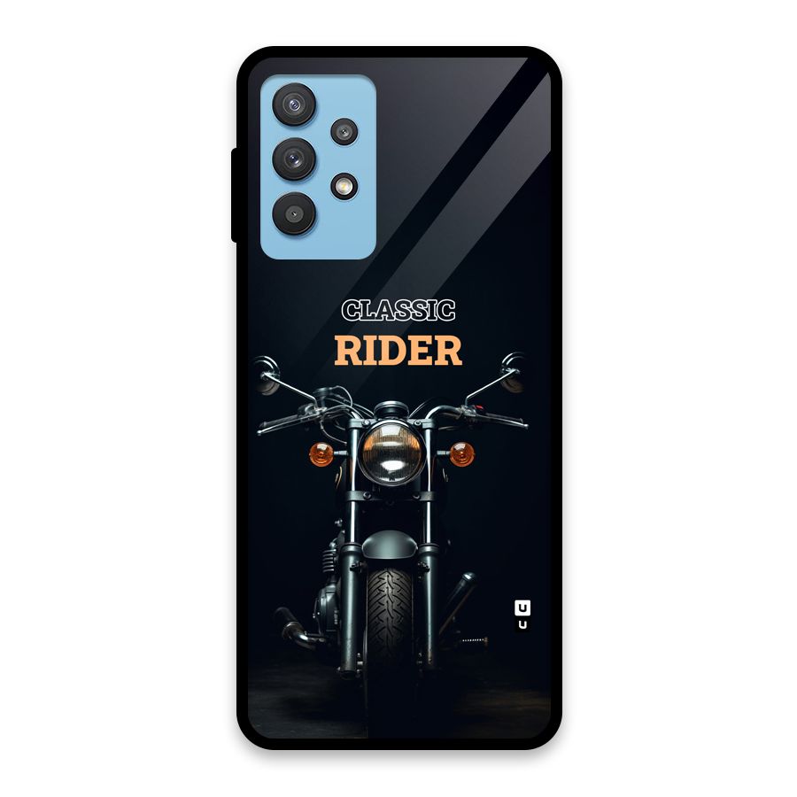 Classic RIder Glass Back Case for Galaxy M32 5G