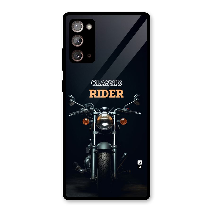 Classic RIder Glass Back Case for Galaxy Note 20