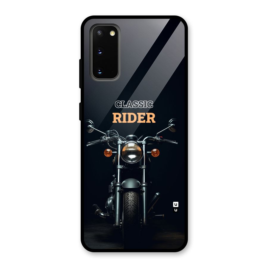 Classic RIder Glass Back Case for Galaxy S20