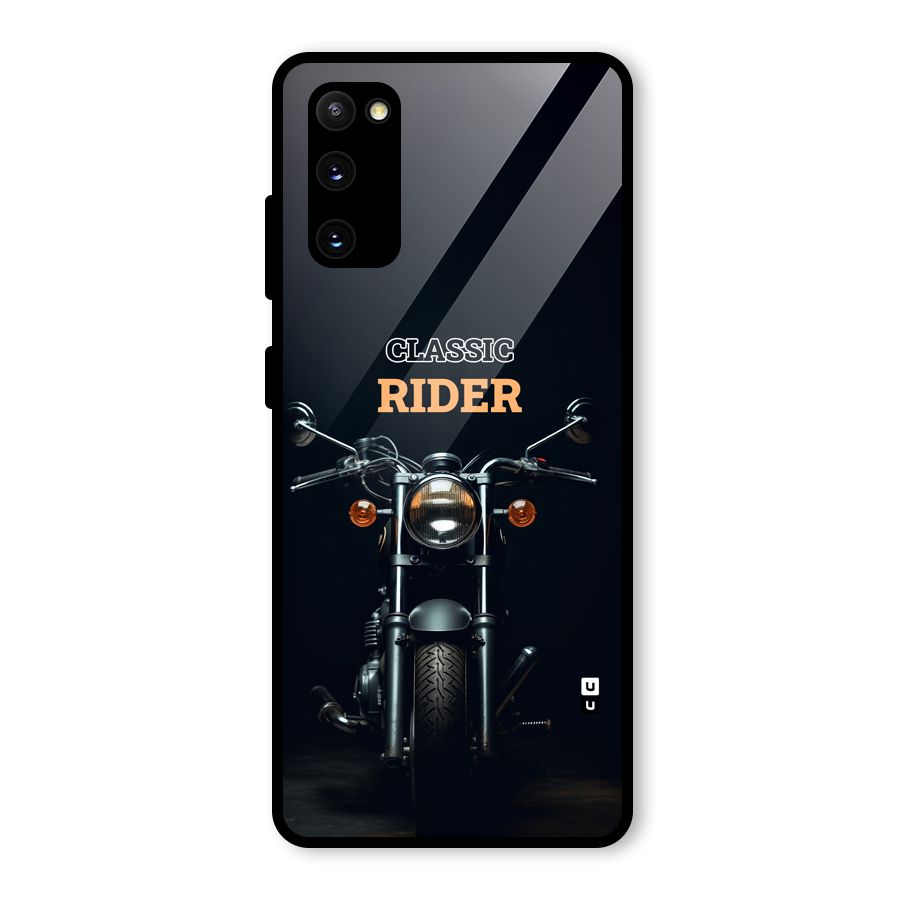 Classic RIder Glass Back Case for Galaxy S20 FE