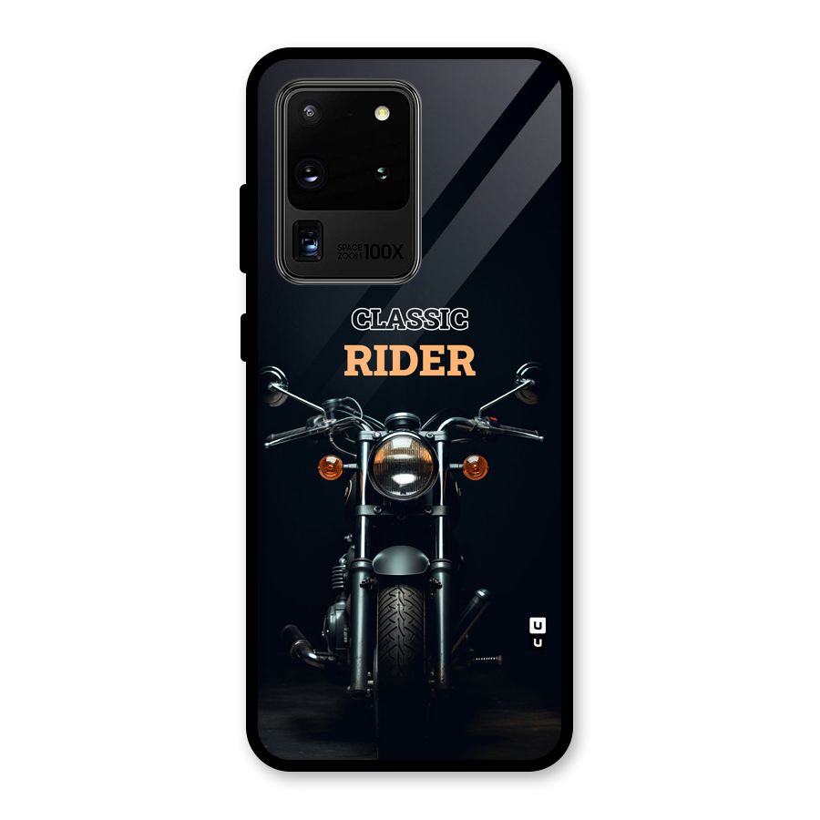 Classic RIder Glass Back Case for Galaxy S20 Ultra