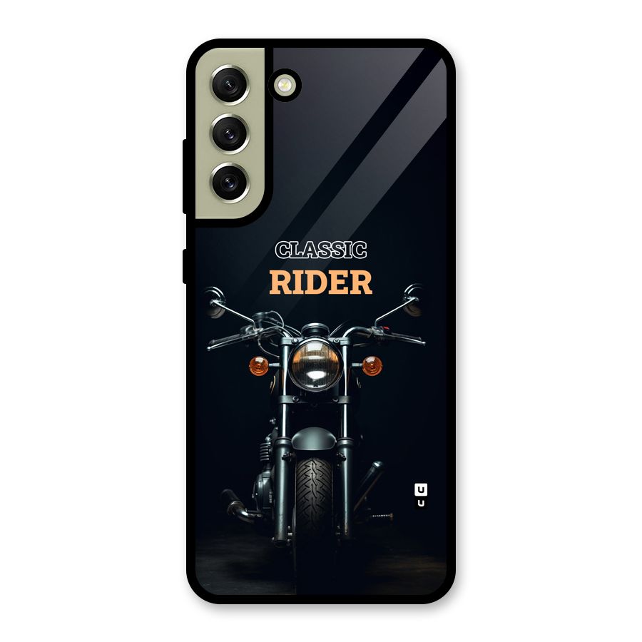 Classic RIder Glass Back Case for Galaxy S21 FE 5G