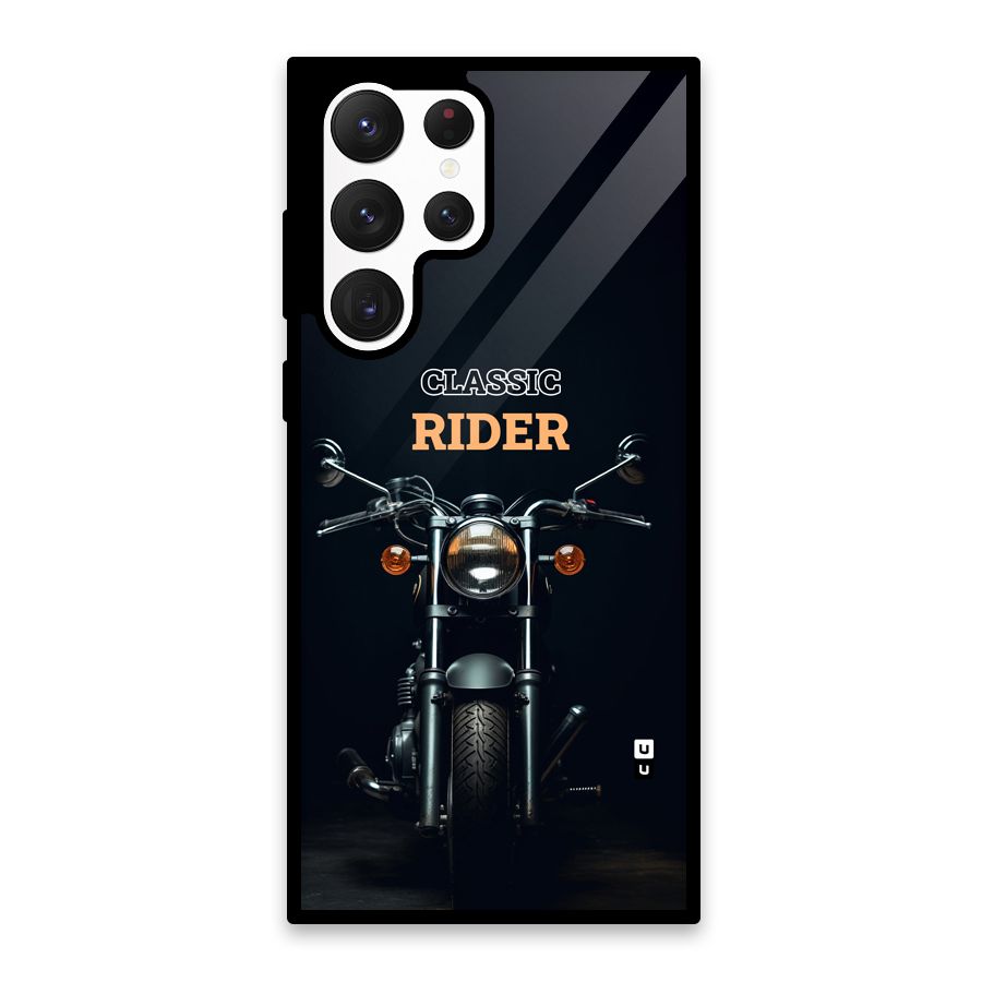 Classic RIder Glass Back Case for Galaxy S22 Ultra 5G
