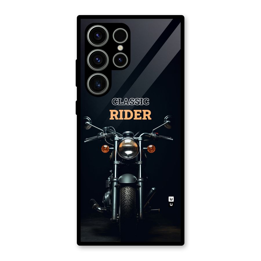 Classic RIder Glass Back Case for Galaxy S23 Ultra
