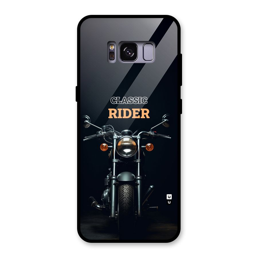 Classic RIder Glass Back Case for Galaxy S8