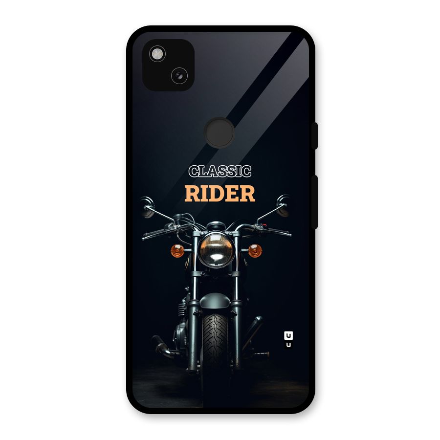 Classic RIder Glass Back Case for Google Pixel 4a