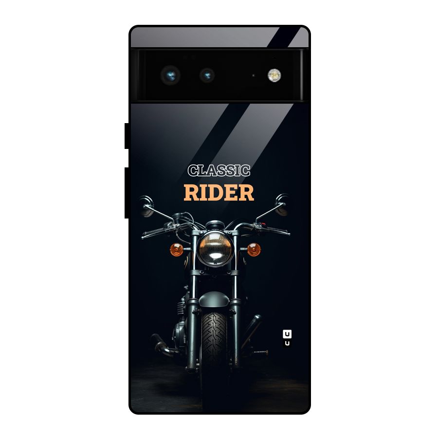 Classic RIder Glass Back Case for Google Pixel 6