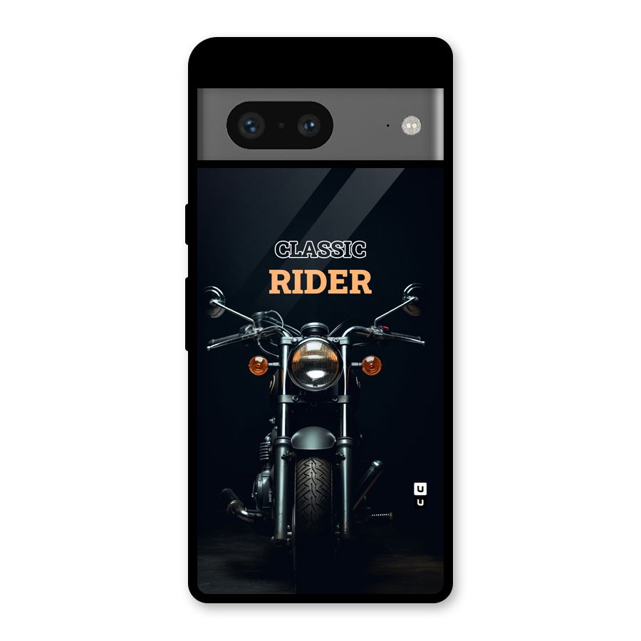 Classic RIder Glass Back Case for Google Pixel 7