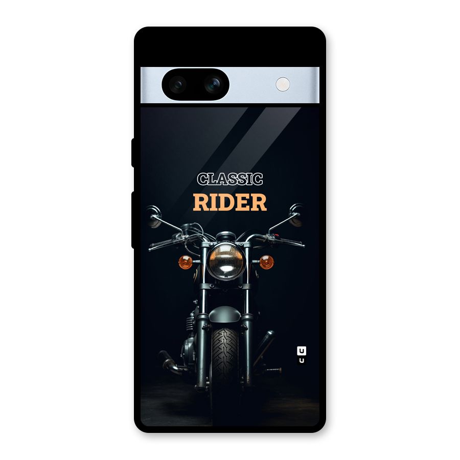 Classic RIder Glass Back Case for Google Pixel 7a