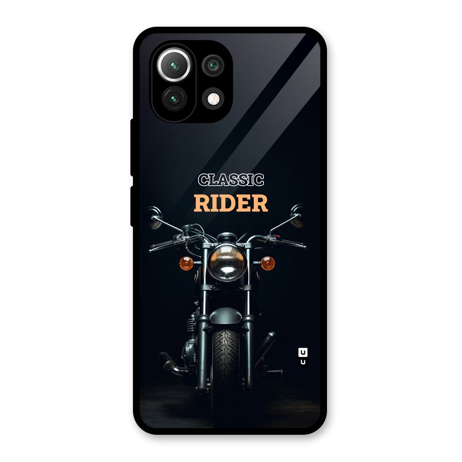 Classic RIder Glass Back Case for Mi 11 Lite NE 5G