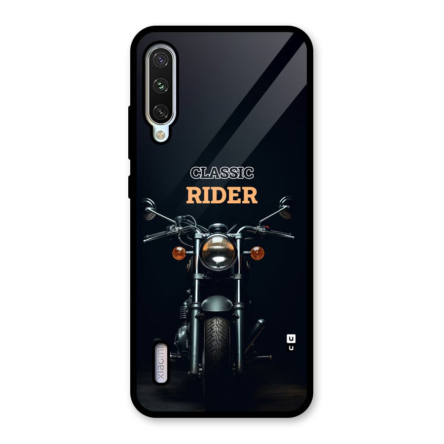 Classic RIder Glass Back Case for Mi A3