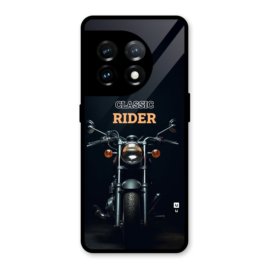 Classic RIder Glass Back Case for OnePlus 11