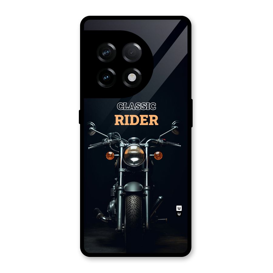 Classic RIder Glass Back Case for OnePlus 11R