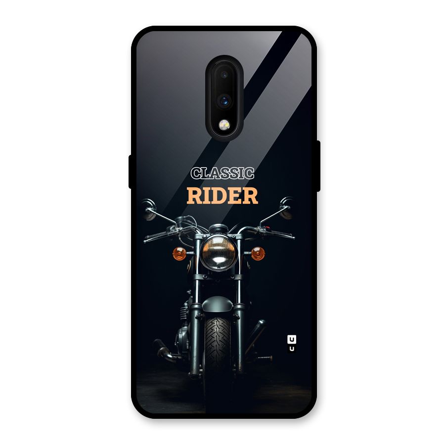 Classic RIder Glass Back Case for OnePlus 7