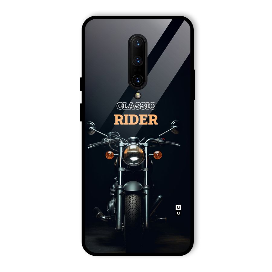 Classic RIder Glass Back Case for OnePlus 7 Pro