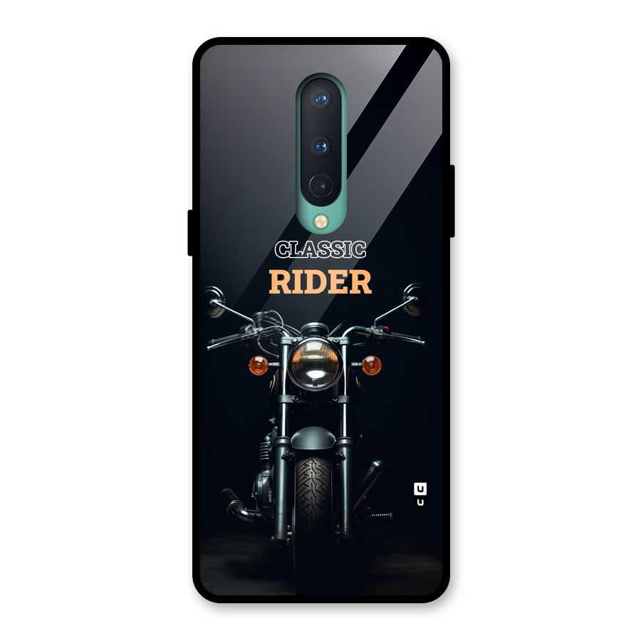 Classic RIder Glass Back Case for OnePlus 8