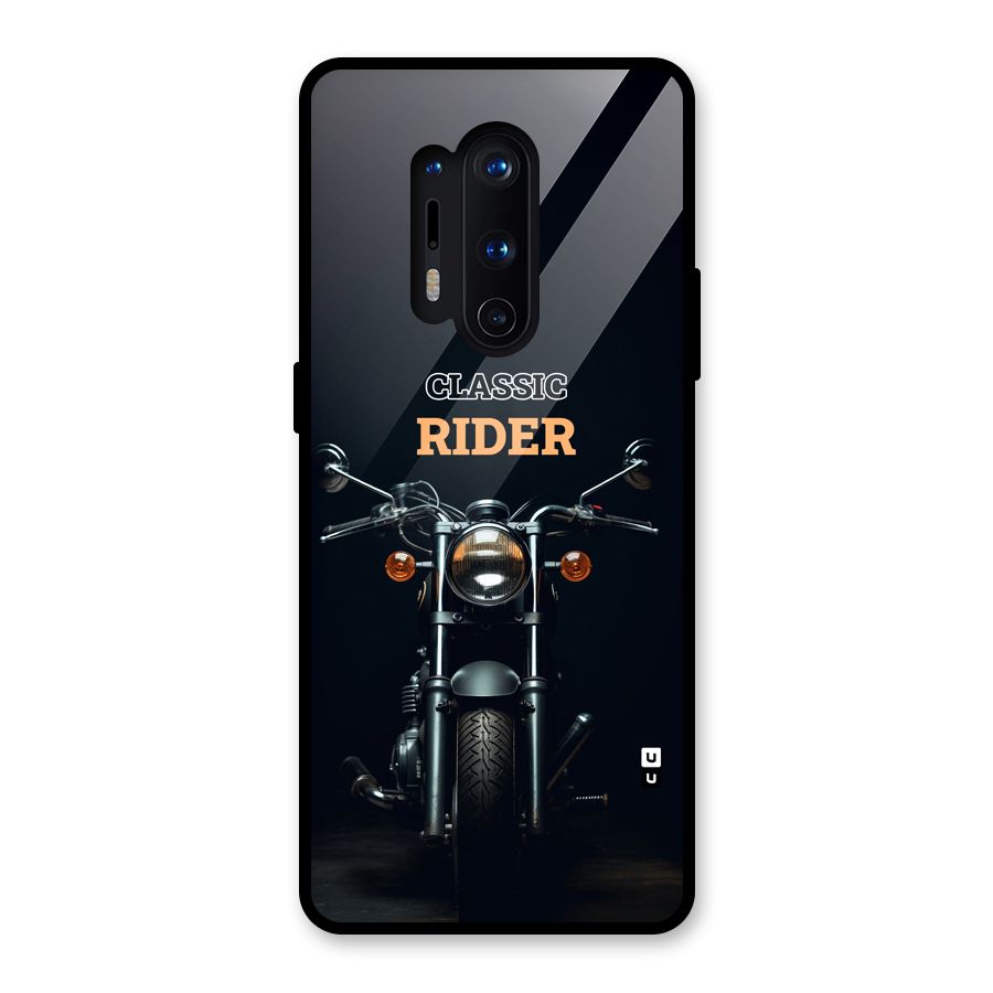 Classic RIder Glass Back Case for OnePlus 8 Pro