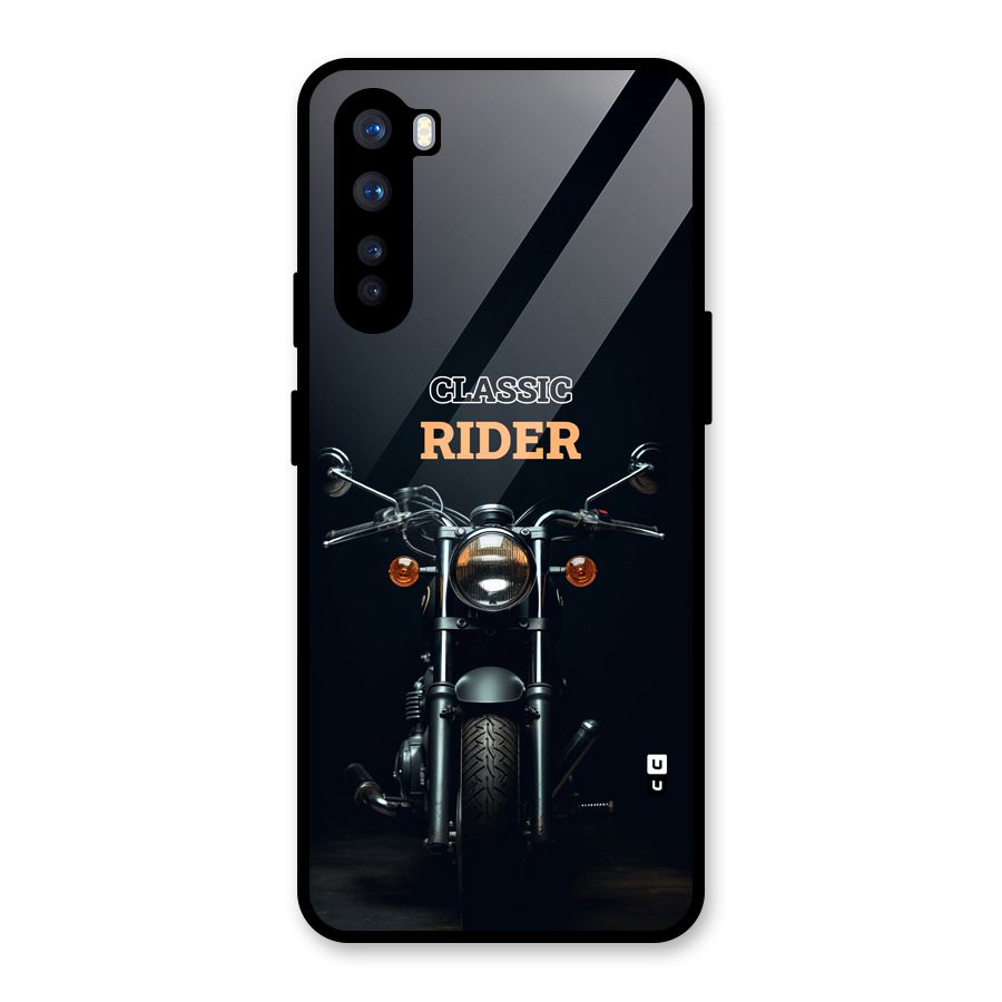 Classic RIder Glass Back Case for OnePlus Nord
