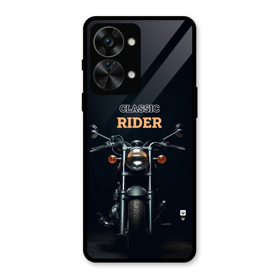 Classic RIder Glass Back Case for OnePlus Nord 2T