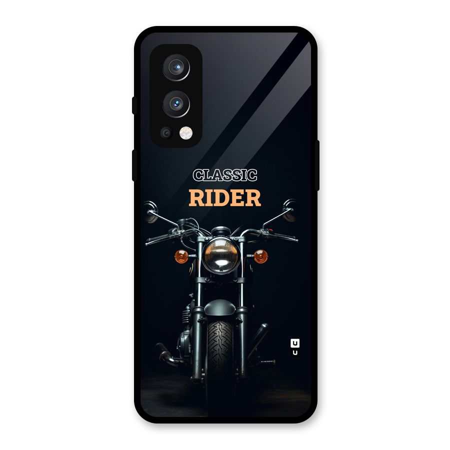Classic RIder Glass Back Case for OnePlus Nord 2 5G
