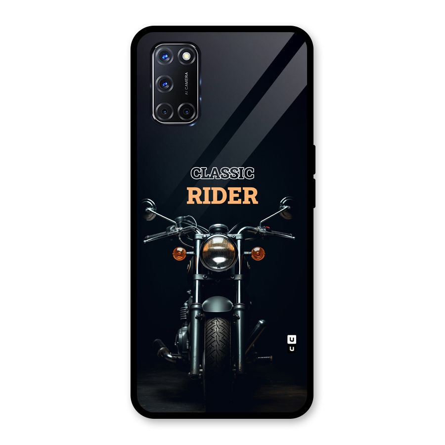 Classic RIder Glass Back Case for Oppo A52
