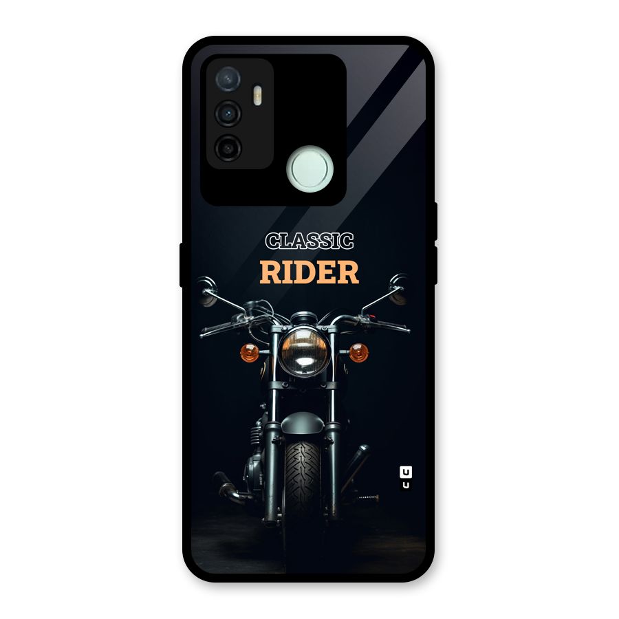 Classic RIder Glass Back Case for Oppo A53