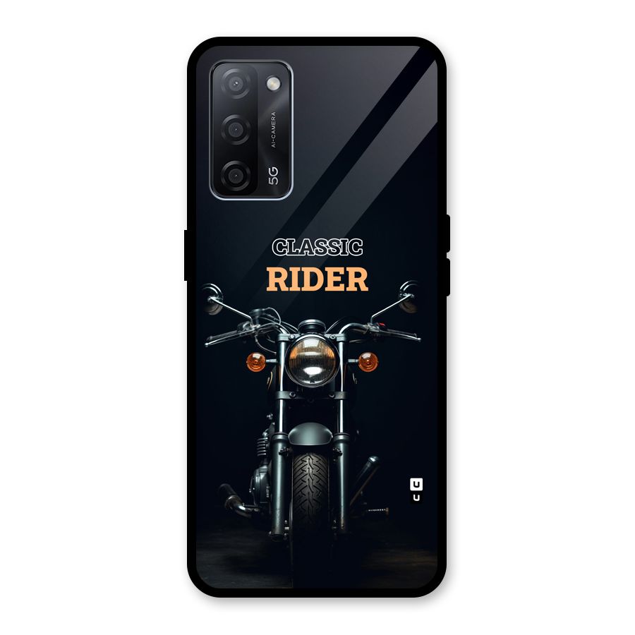 Classic RIder Glass Back Case for Oppo A53s 5G