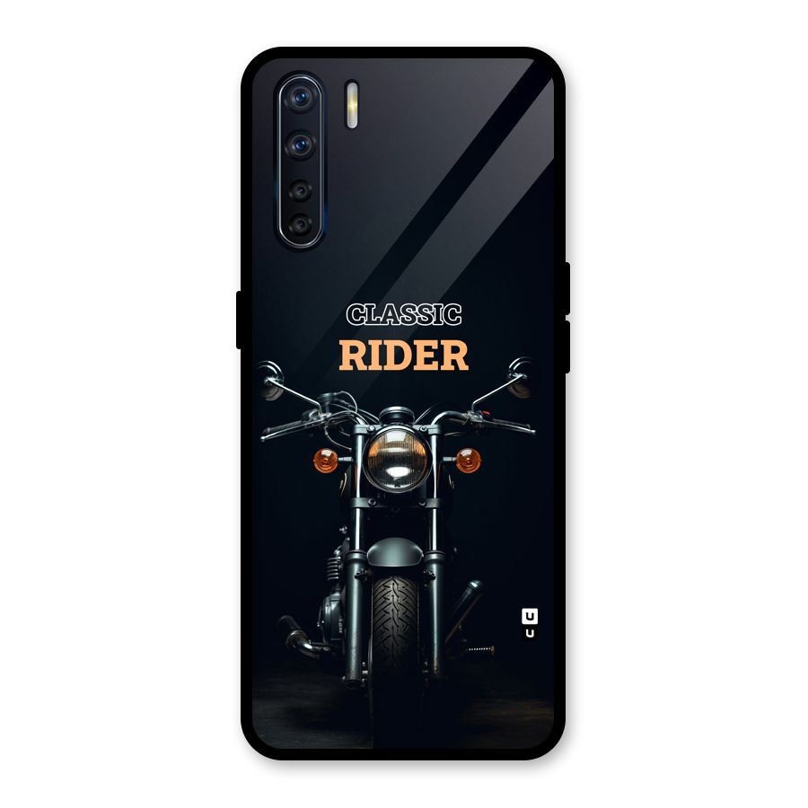 Classic RIder Glass Back Case for Oppo F15