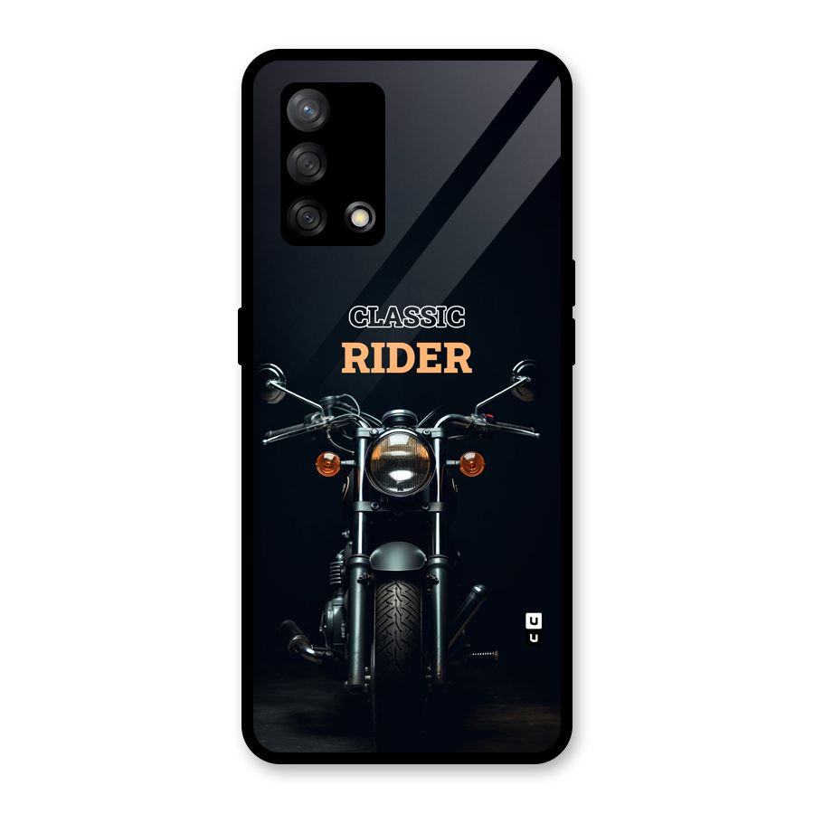 Classic RIder Glass Back Case for Oppo F19