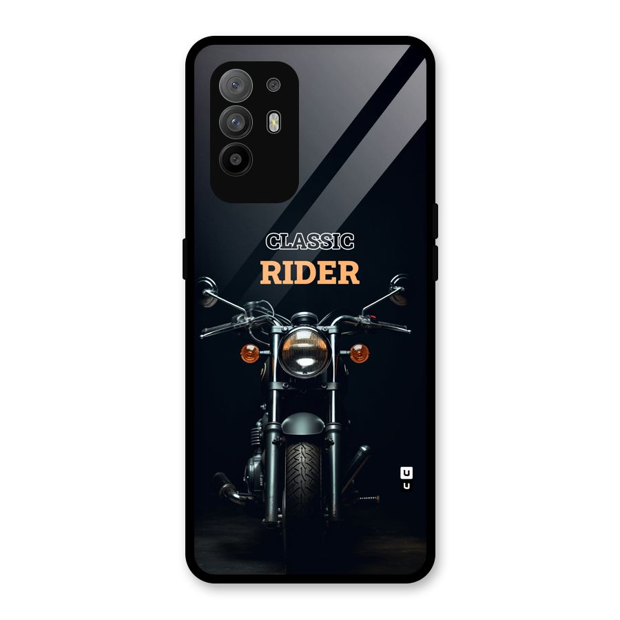 Classic RIder Glass Back Case for Oppo F19 Pro Plus 5G