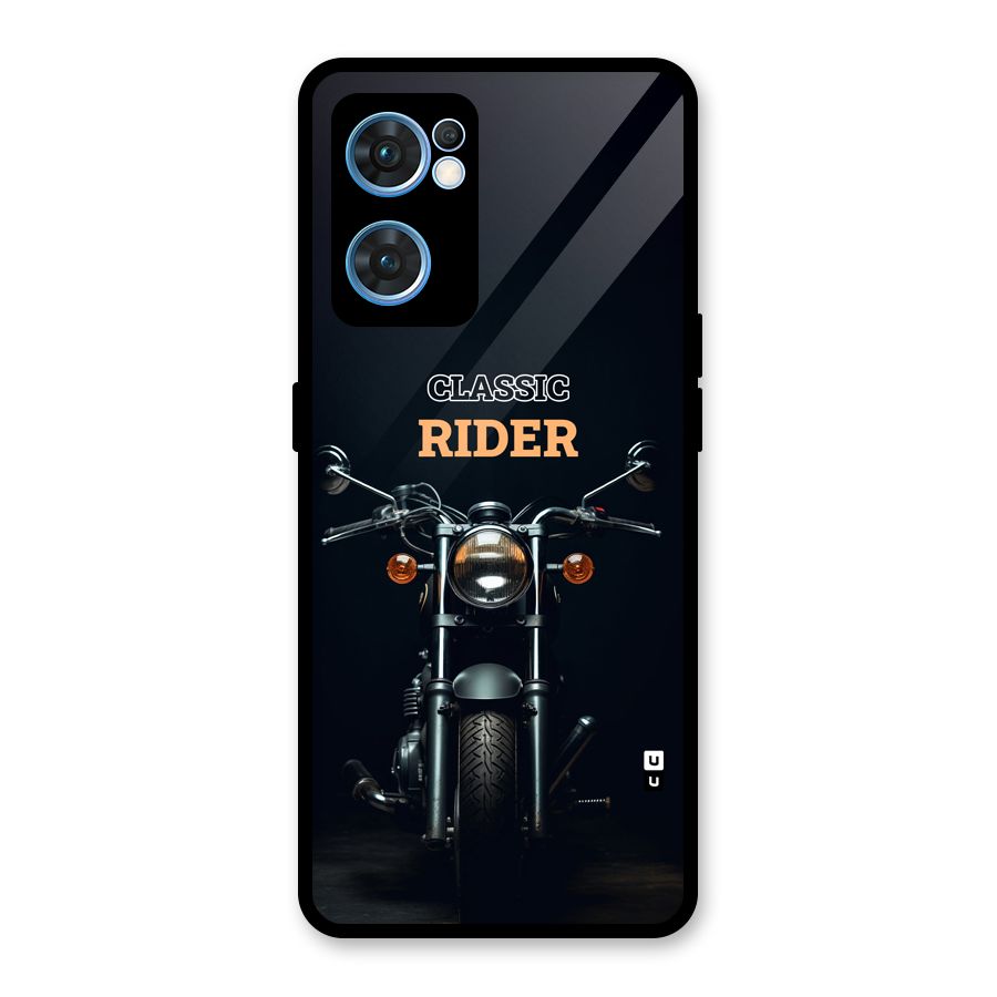 Classic RIder Glass Back Case for Oppo Reno7 5G