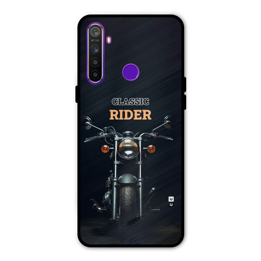 Classic RIder Glass Back Case for Realme 5s