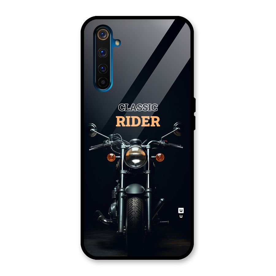 Classic RIder Glass Back Case for Realme 6 Pro