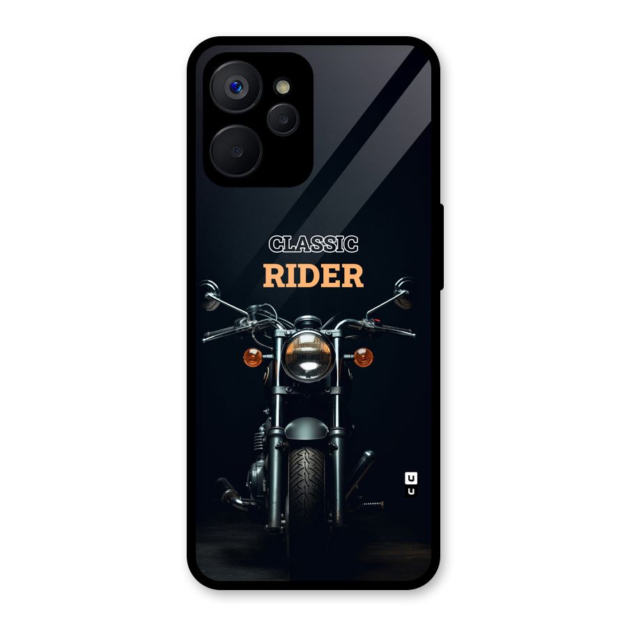 Classic RIder Glass Back Case for Realme 9i 5G