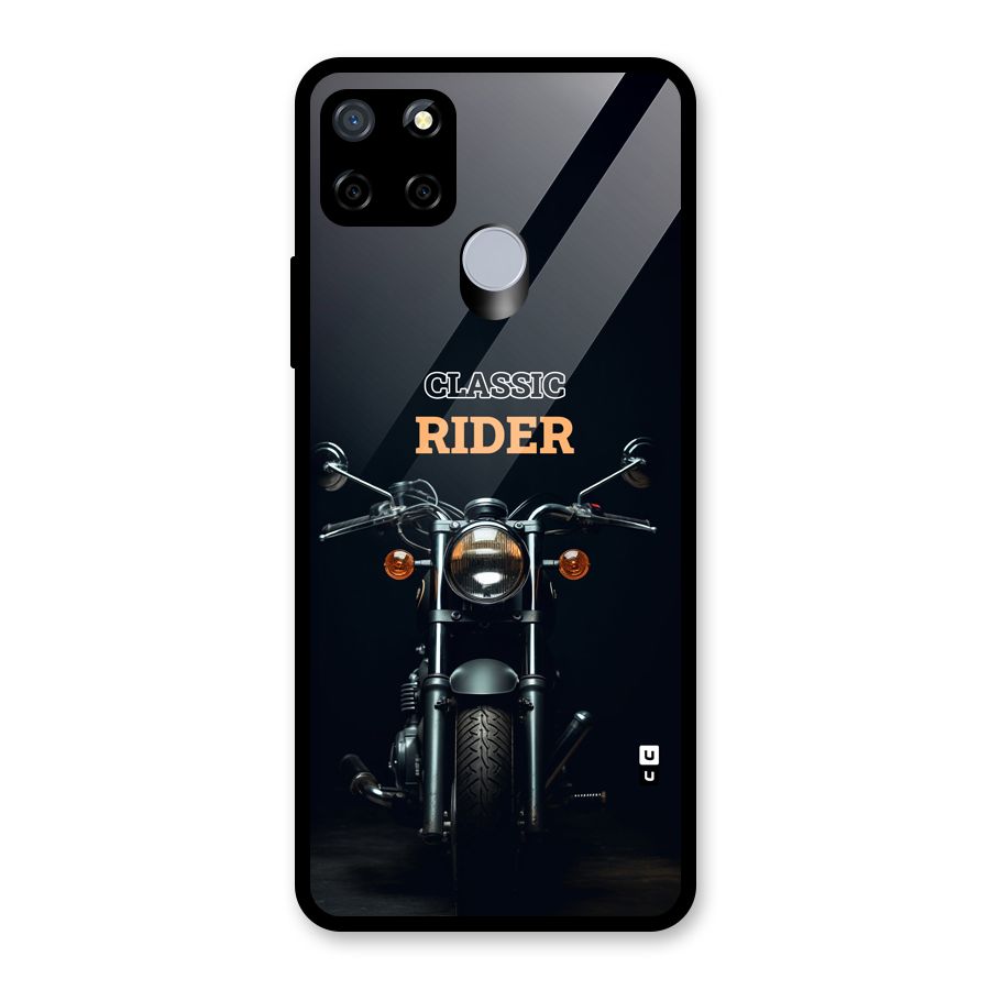 Classic RIder Glass Back Case for Realme C15