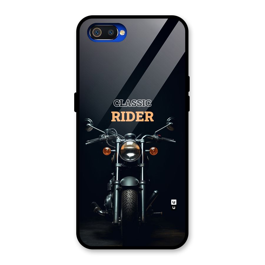 Classic RIder Glass Back Case for Realme C2