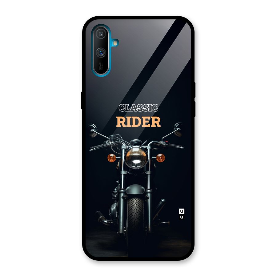 Classic RIder Glass Back Case for Realme C3