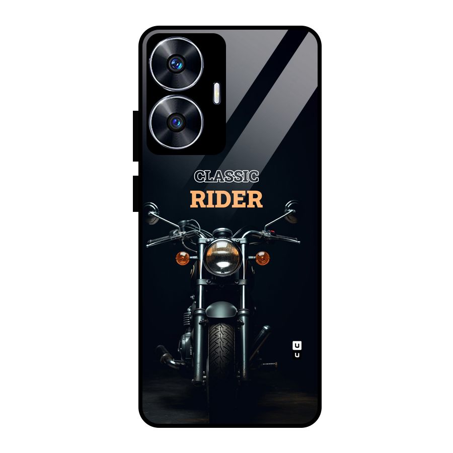 Classic RIder Glass Back Case for Realme Narzo N55