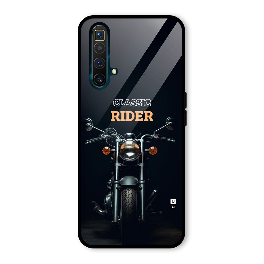 Classic RIder Glass Back Case for Realme X3