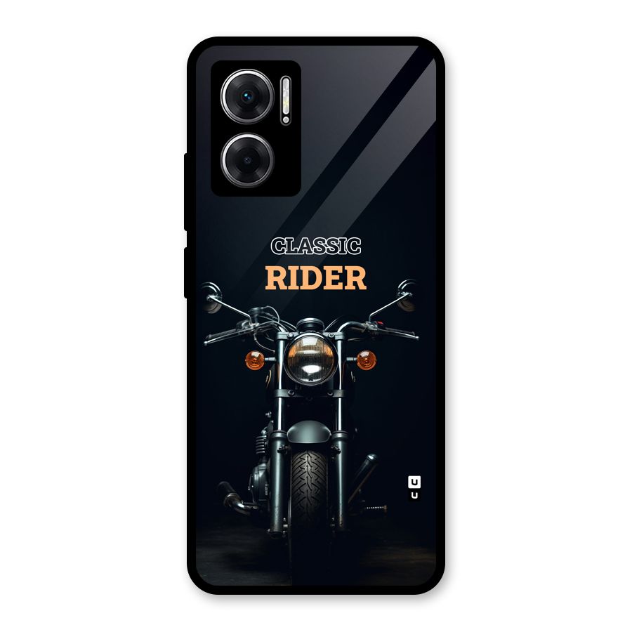 Classic RIder Glass Back Case for Redmi 11 Prime 5G