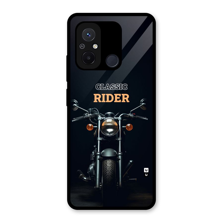 Classic RIder Glass Back Case for Redmi 12C